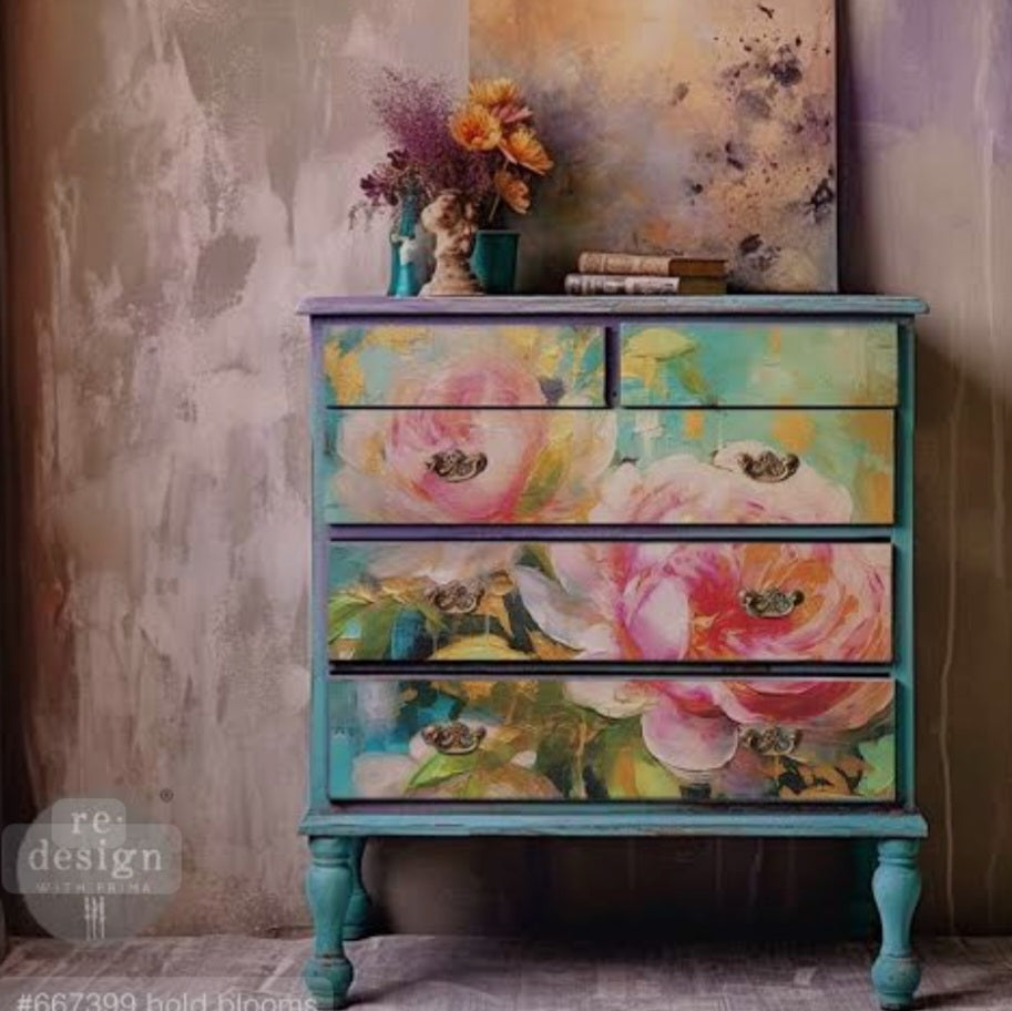 DECOUPAGE FIBER PAPER - BOLD BLOOMS