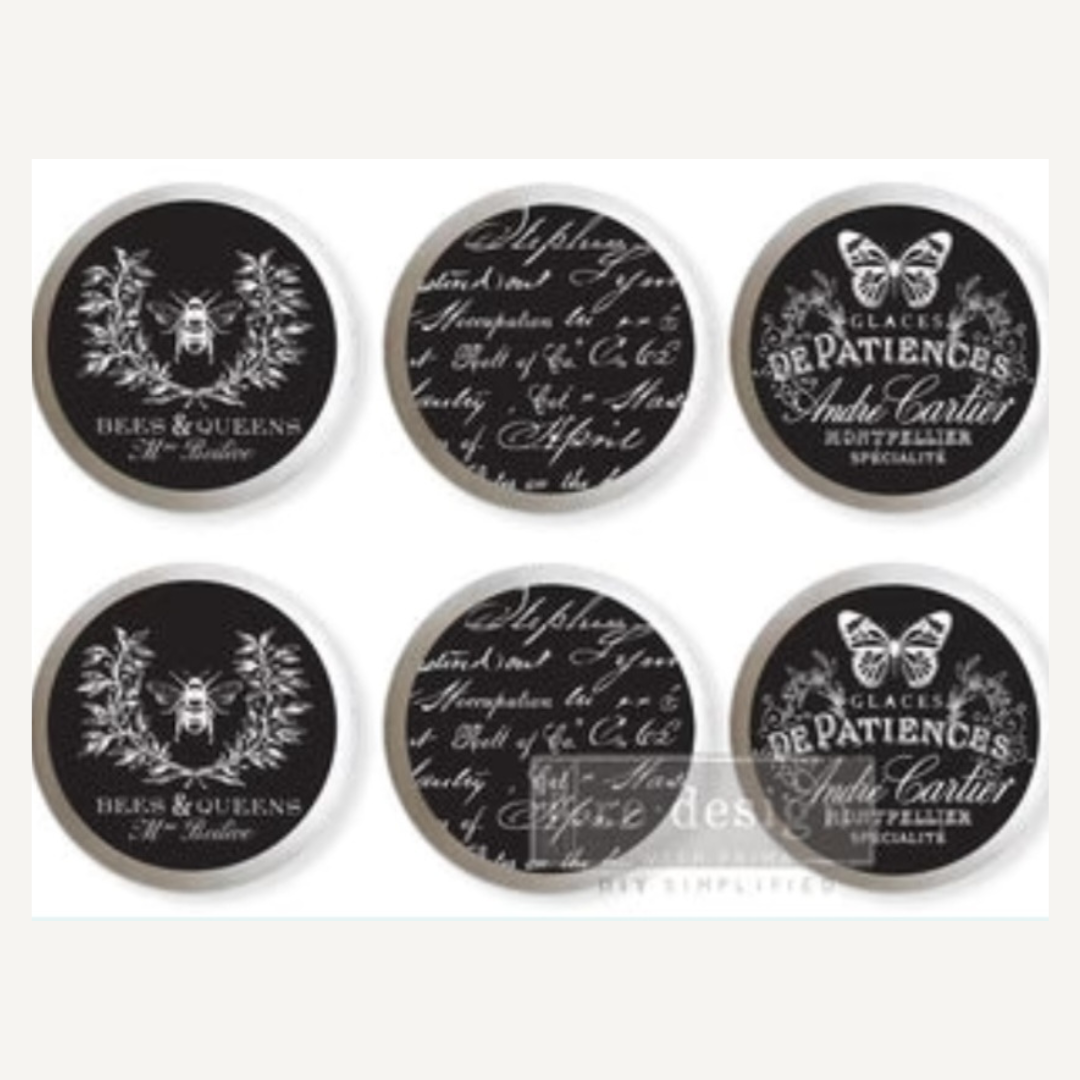 REDESIGN KNOB TRANSFER - CURSIVE LETTERS