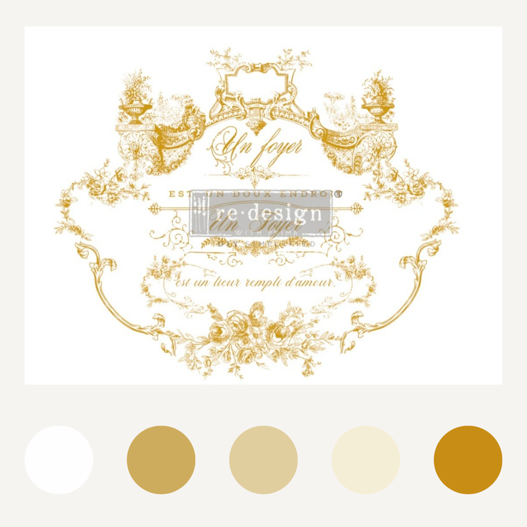 DECOR TRANSFER® - LOVELY SCRIPT - GOLD