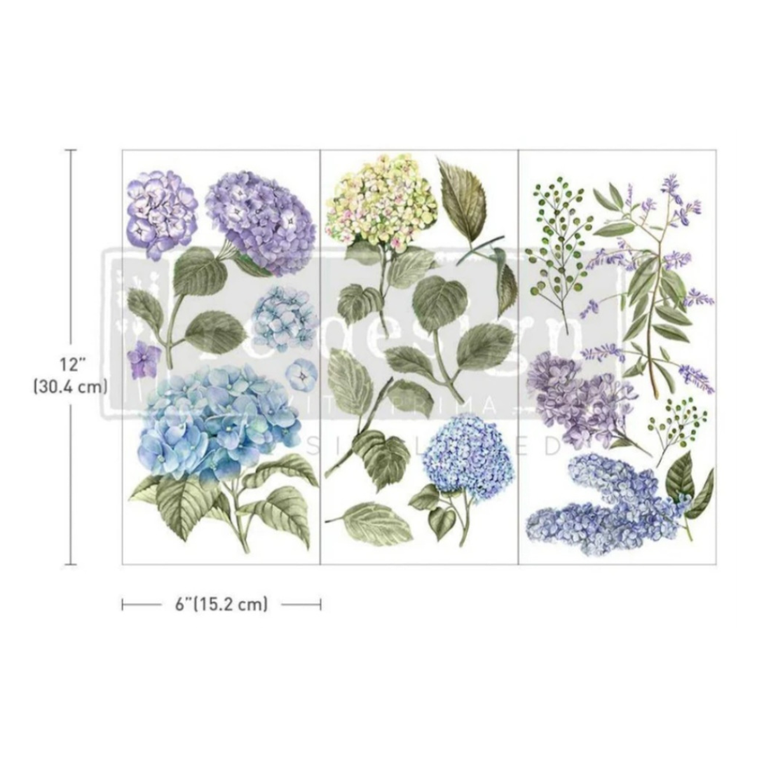 SMALL DECOR TRANSFER® - MYSTIC HYDRANGEA