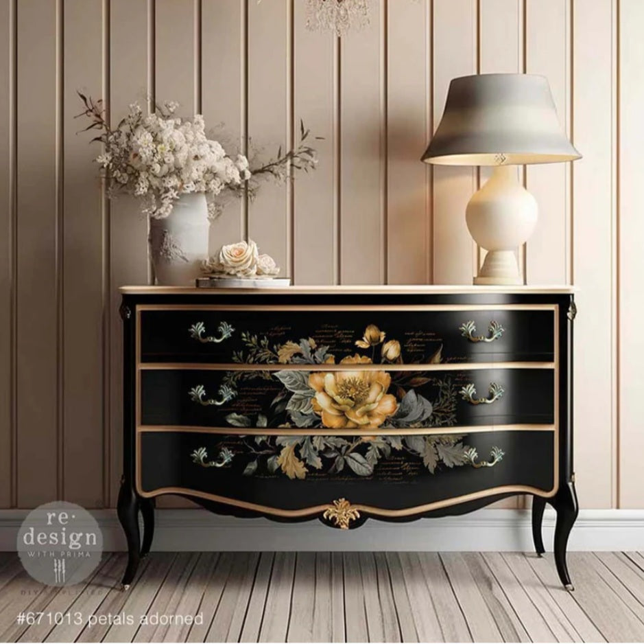 DECOUPAGE TISSUE PAPER - PETALS ADORNED