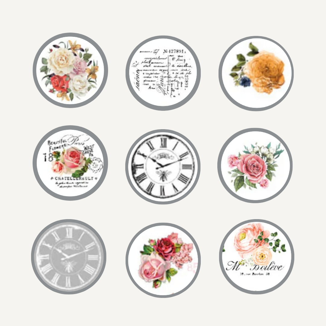 REDESIGN KNOB TRANSFER - VINTAGE ROSE
