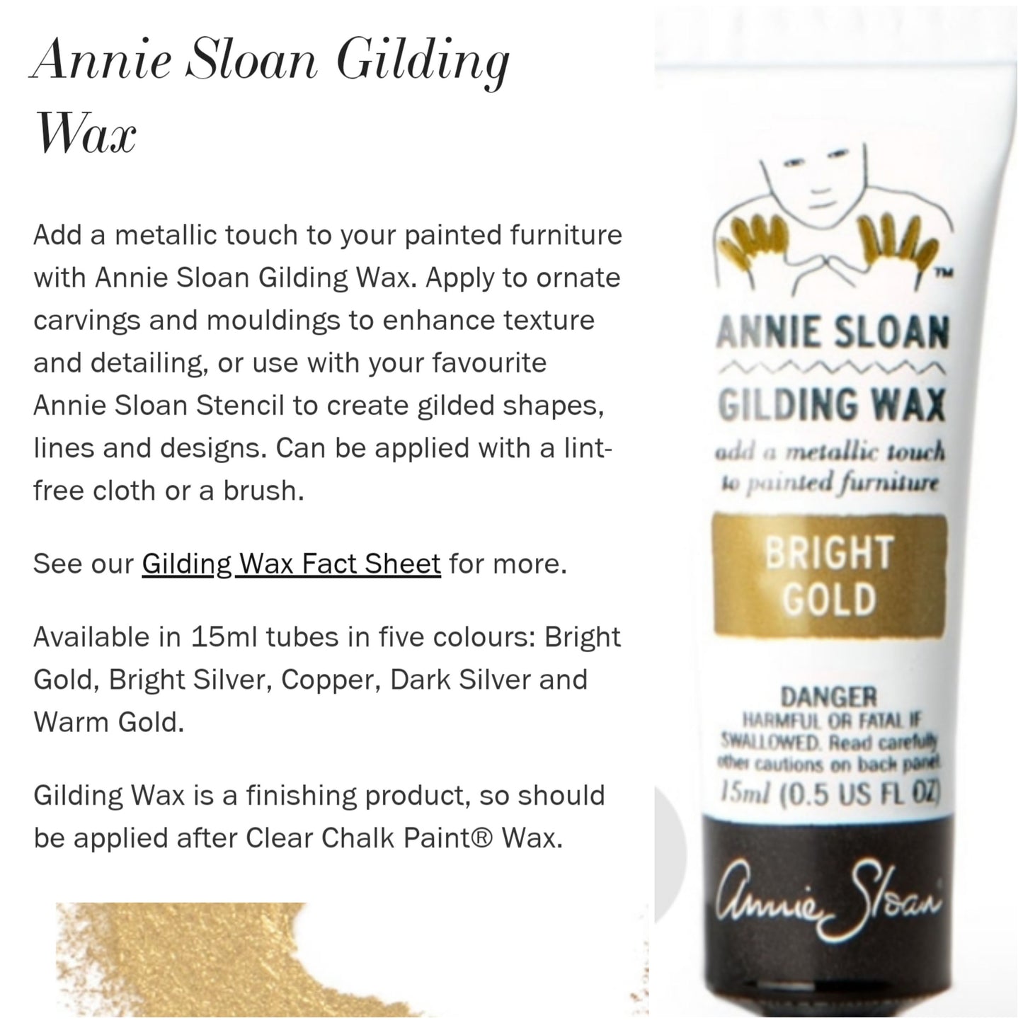 ANNIE SLOAN GILDING WAX