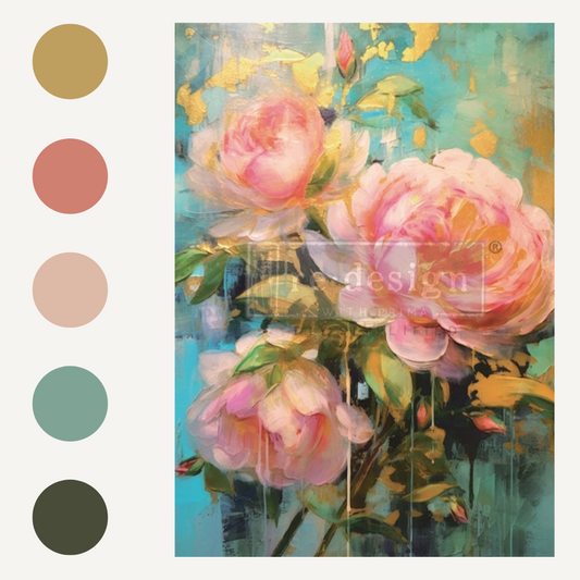 DECOUPAGE FIBER PAPER - BOLD BLOOMS