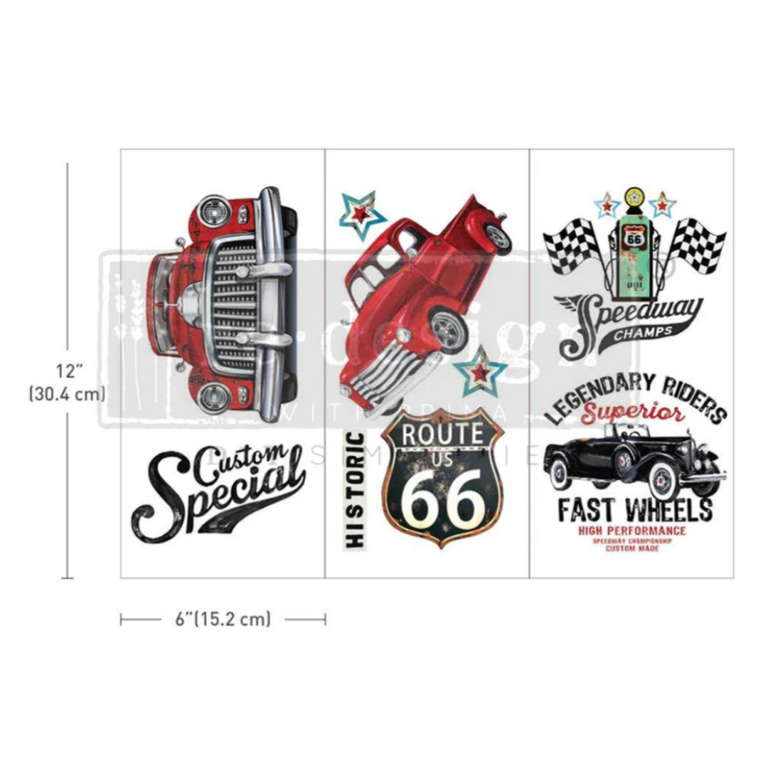SMALL DECOR TRANSFER® - CLASSIC RIDES