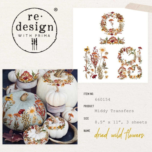 MIDDY DECOR TRANSFER® – DRIED WILD FLOWERS