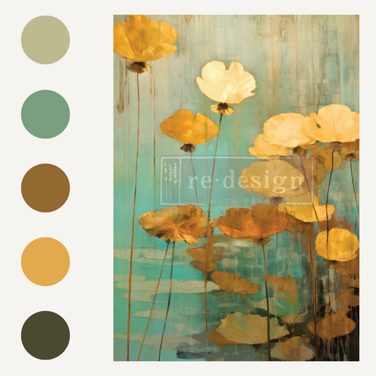 DECOUPAGE FIBER PAPER - ETERNAL LOTUS