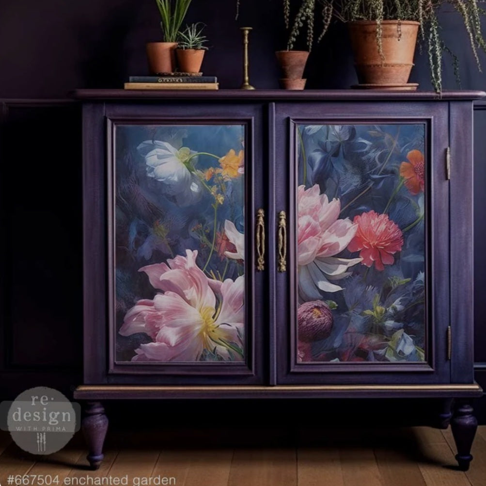 DECOUPAGE FIBER PAPER - ENCHANTED GARDEN