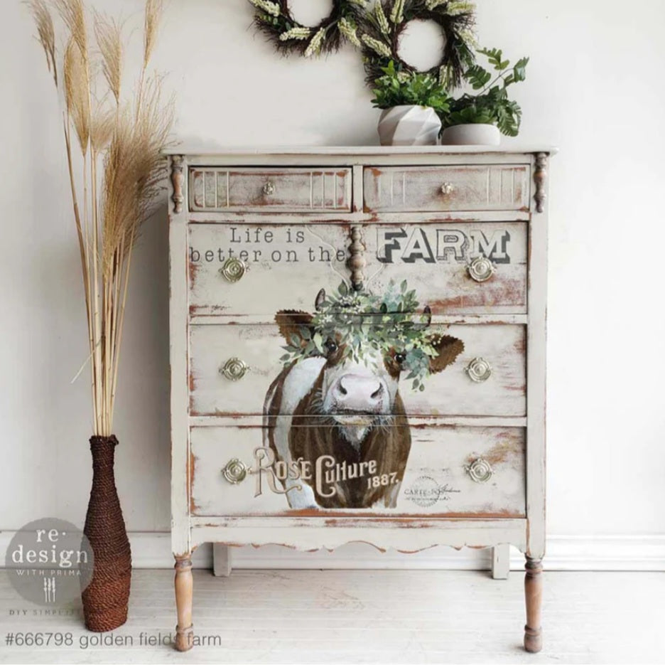 DECOR TRANSFER® - GOLDEN  FIELDS FARM