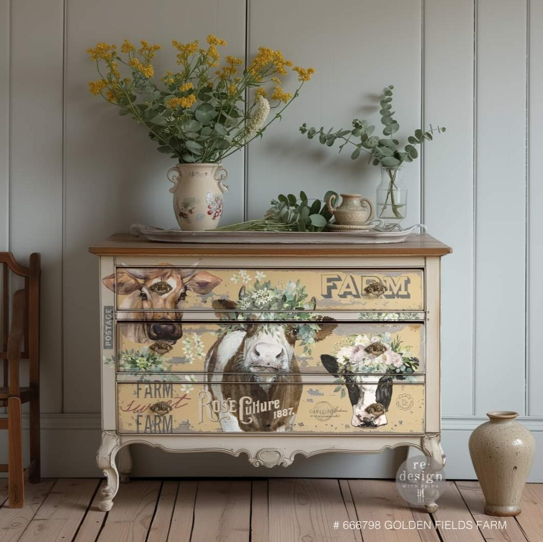 DECOR TRANSFER® - GOLDEN  FIELDS FARM
