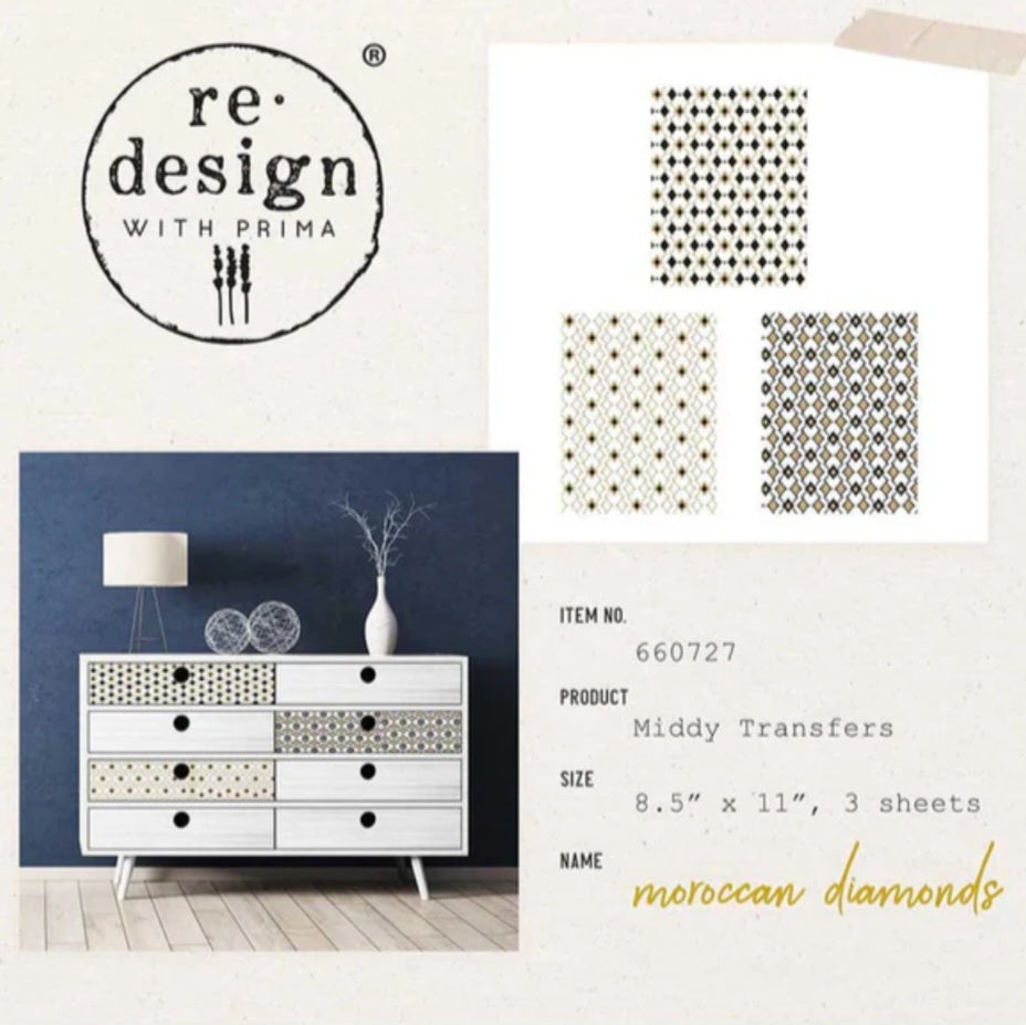 MIDDY DECOR TRANSFER® – MORROCAN DIAMOND