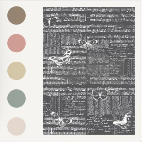 DECOR TRANSFER® - MUSIC AND BUTTERFLIES