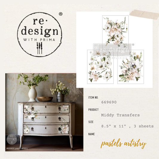 MIDDY DECOR TRANSFER® – PASTELS ARTISTRY
