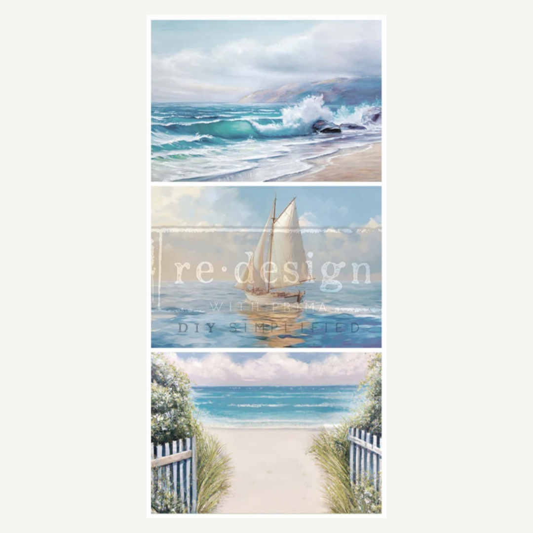 DECOUPAGE TISSUE PAPER - SEASCAPE MELODY