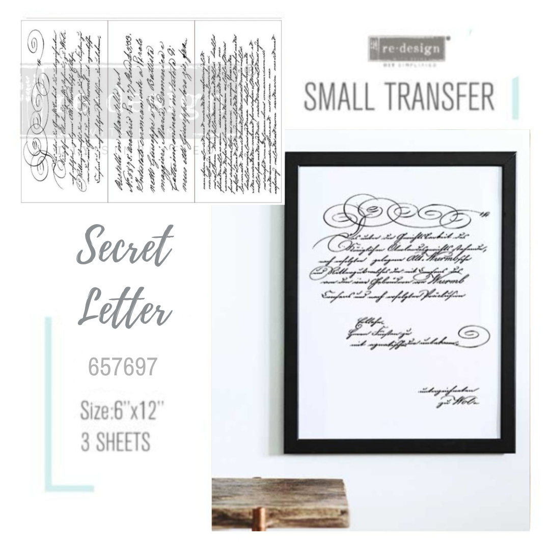 SMALL DECOR TRANSFER® - SECRET LETTER