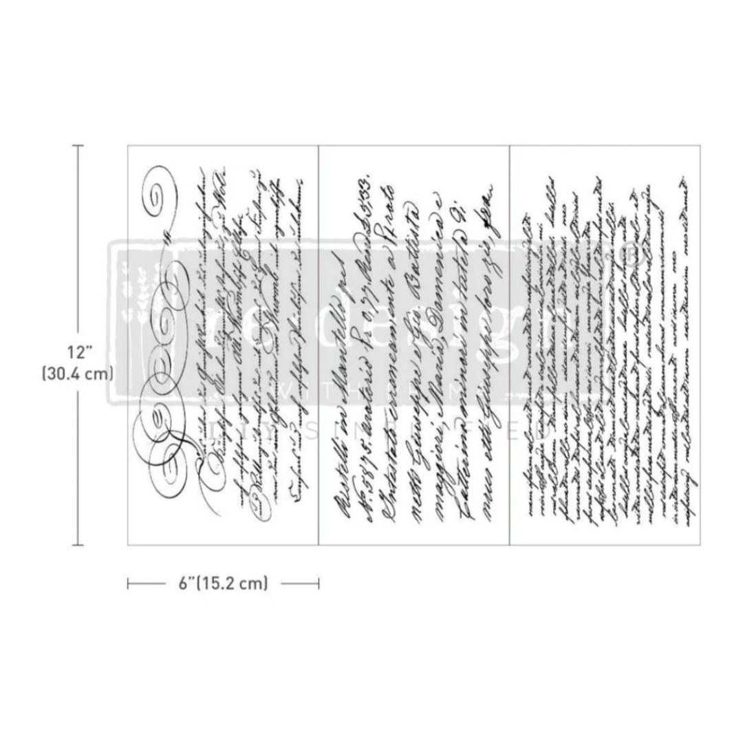 SMALL DECOR TRANSFER® - SECRET LETTER