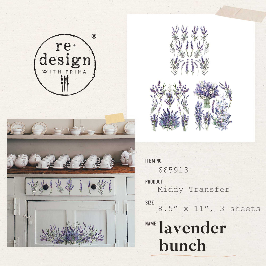 MIDDY Transfer Lavender Bunch