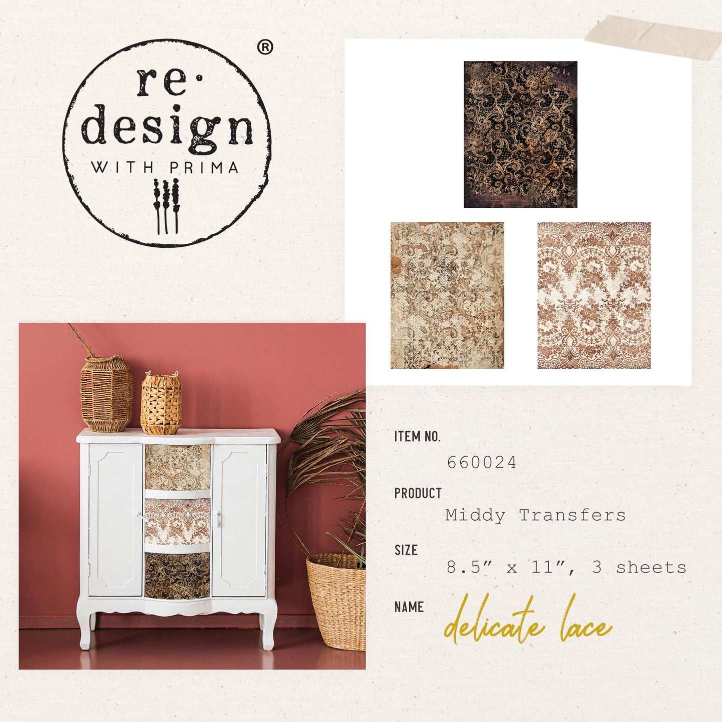 MIDDY DECOR TRANSFER® – DELICATE LACE
