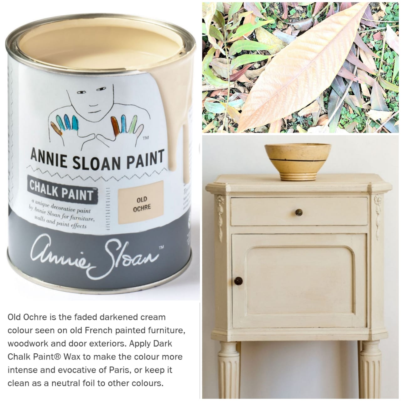 Old ochre chalk paint deals