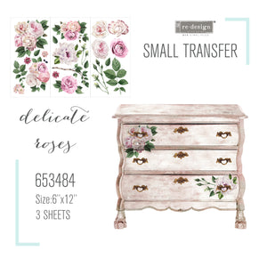 Small Transfer - Delicate Roses