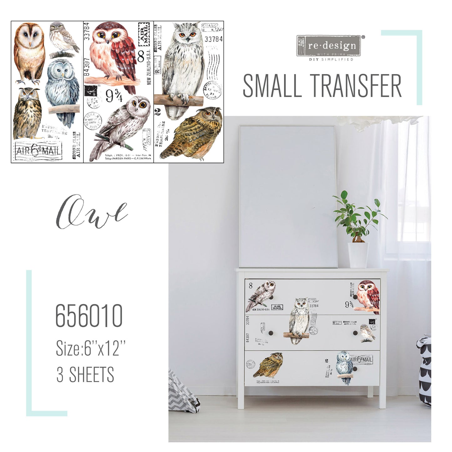 SMALL DECOR TRANSFER® - OWL